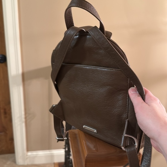 Rebecca Minkoff adjustable convertable mini leather backpack - Picture 3 of 4